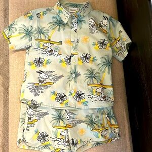 Peanuts top and shorts set
